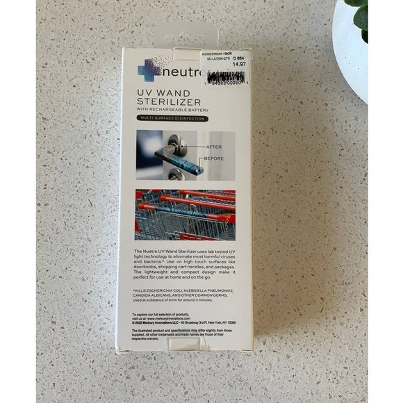 NWT Merkury Neutro UV Wand Sterilizer Nude - Picture 2 of 3